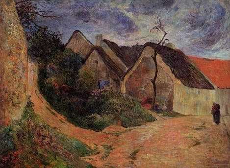 Village Street Osny  by Paul Gauguin Oil Painting reproduction