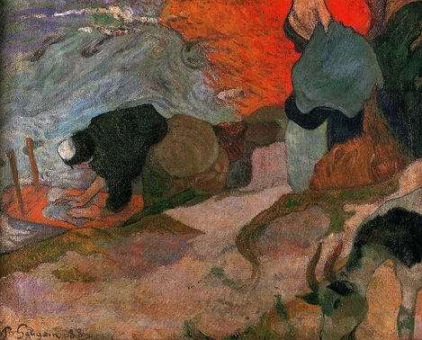 Washerwomen by Paul Gauguin Oil Painting reproduction