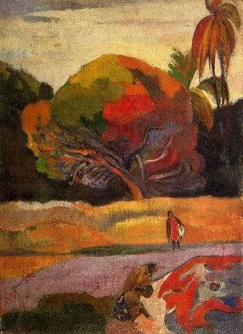 Women At The Riverside by Paul Gauguin Oil Painting reproduction