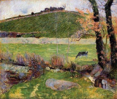 A Meadow On The Banks Of The Aven by Paul Gauguin Oil Painting reproduction