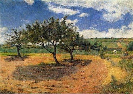 Apple Trees At L Hermitage  by Paul Gauguin Oil Painting reproduction