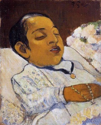 Atiti  By The Sea by Paul Gauguin Oil Painting reproduction