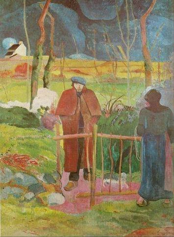 Bonjour Monsieur Gauguin  by Paul Gauguin Oil Painting reproduction