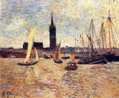 Bordeaux Harbor  by Paul Gauguin Oil Painting reproduction