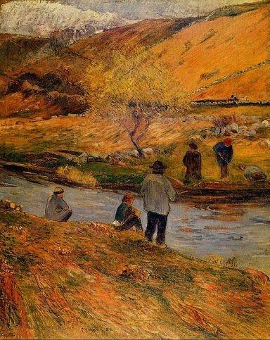 Breton Fishermen  by Paul Gauguin Oil Painting reproduction