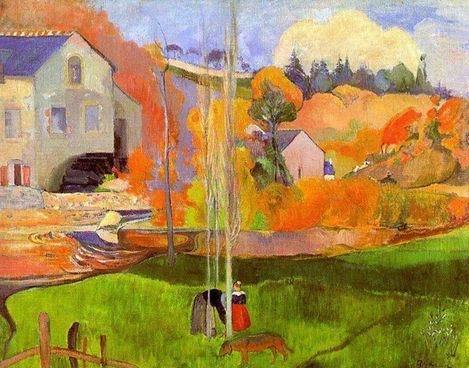 Breton Landscape by Paul Gauguin Oil Painting reproduction