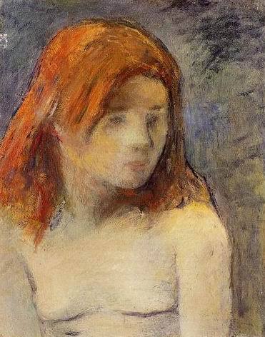 Bust Of A Nude Girl  by Paul Gauguin Oil Painting reproduction