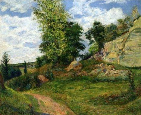 Chou Quarries at Pontoise - I  by Paul Gauguin Oil Painting reproduction