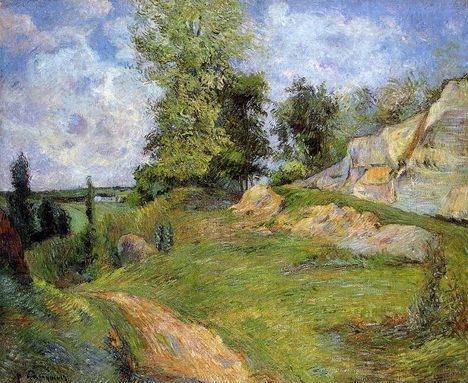 Chou Quarries At Pontoise  by Paul Gauguin Oil Painting reproduction