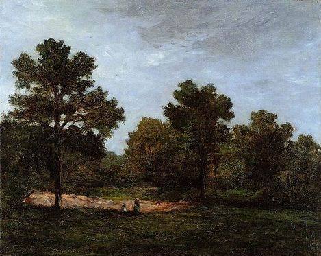 Clearing I by Paul Gauguin Oil Painting reproduction