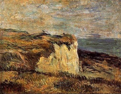 Cliff Near Dieppe  by Paul Gauguin Oil Painting reproduction
