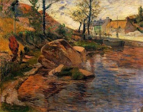 Cove Opposite Pont Aven Harbor by Paul Gauguin Oil Painting reproduction