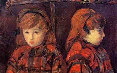 Double Portrait Of A Young Girl (Mademoiselle Lafuite)  by Paul Gauguin Oil Painting reproduction