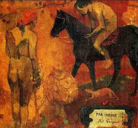 Faa Iheihe (detail)  by Paul Gauguin Oil Painting reproduction