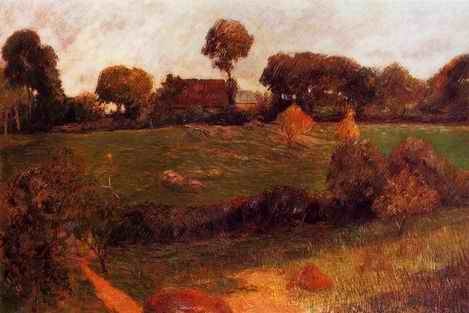 Farm In Brittany3 by Paul Gauguin Oil Painting reproduction