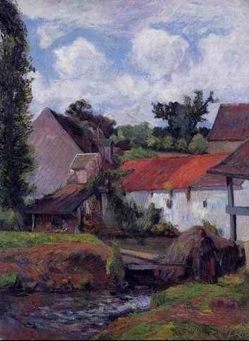 Farm In Osny by Paul Gauguin Oil Painting reproduction