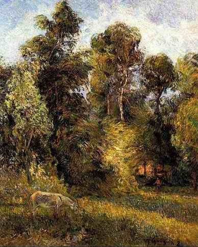 Forest Edge  by Paul Gauguin Oil Painting reproduction