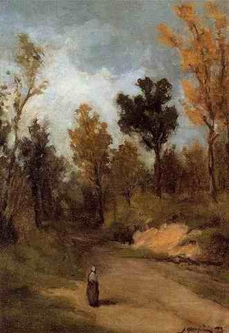 Forest Path  by Paul Gauguin Oil Painting reproduction