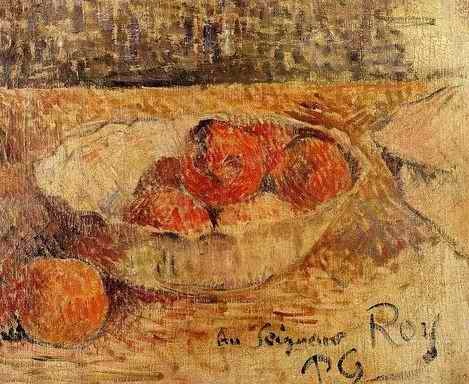 Fruit In A Bowl by Paul Gauguin Oil Painting reproduction