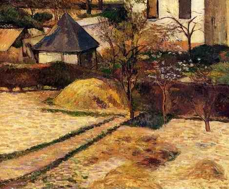 Garden View Rouen by Paul Gauguin Oil Painting reproduction
