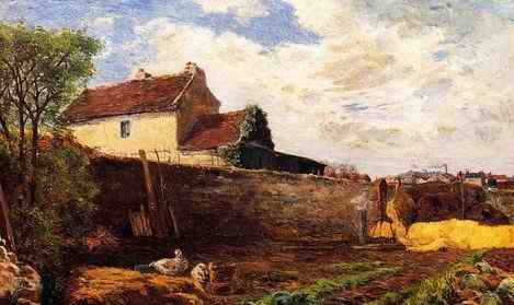 Geese On The Farm by Paul Gauguin Oil Painting reproduction