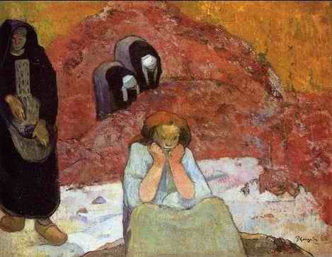 Grape Harvest In Arles Aka Human Misery by Paul Gauguin Oil Painting reproduction