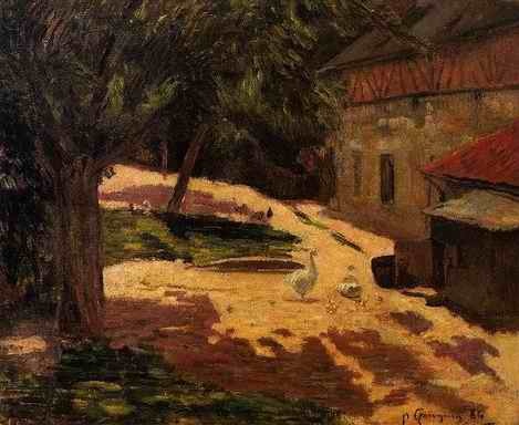 Henhouse  by Paul Gauguin Oil Painting reproduction