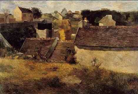 Houses Vaugirard  by Paul Gauguin Oil Painting reproduction