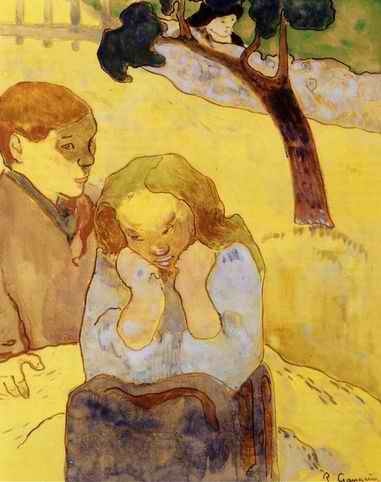 Human Misery  by Paul Gauguin Oil Painting reproduction