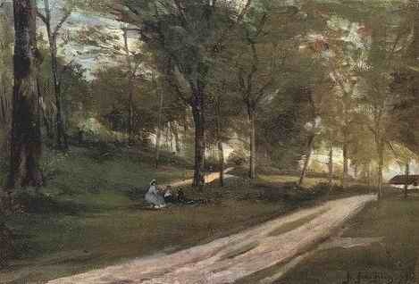 In the Forest, Saint-Cloud II  by Paul Gauguin Oil Painting reproduction