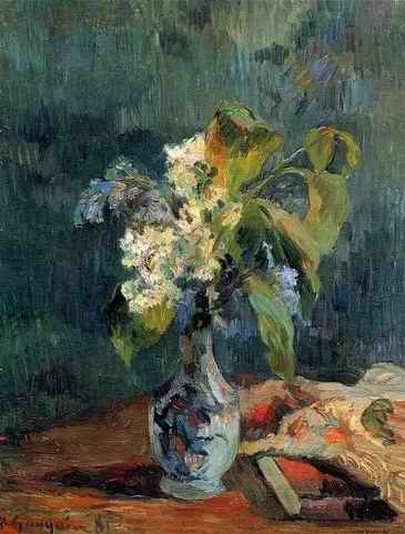 Lilac Bouquet  by Paul Gauguin Oil Painting reproduction