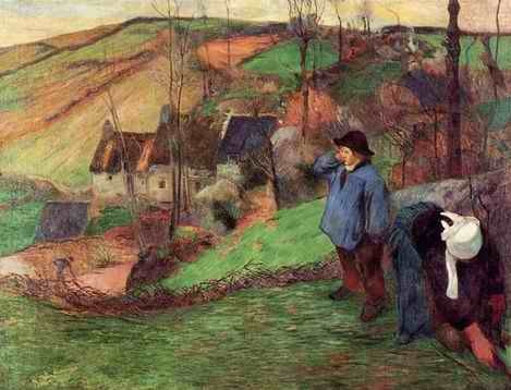 Little Breton Shepherd  by Paul Gauguin Oil Painting reproduction