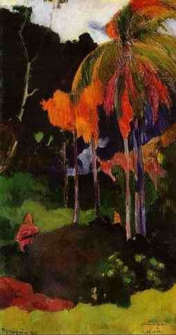 Mahana Maa I Aka The Moment Of Truth I  by Paul Gauguin Oil Painting reproduction