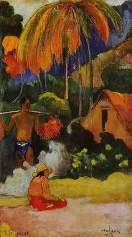 Mahana Maa II Aka The Moment Of Truth II by Paul Gauguin Oil Painting reproduction