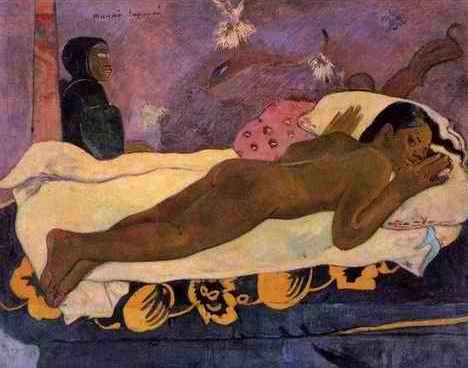 Manao Tupapau Aka Spirit Of The Dead Watching  by Paul Gauguin Oil Painting reproduction