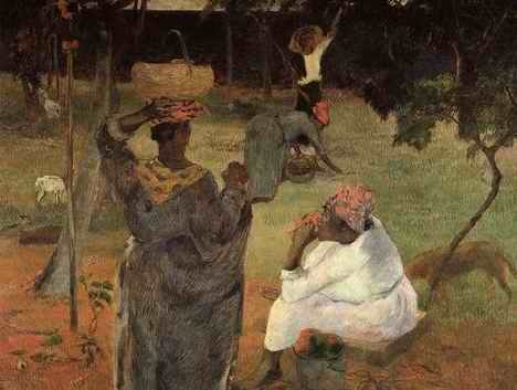 Mango Pickers Martinique  by Paul Gauguin Oil Painting reproduction