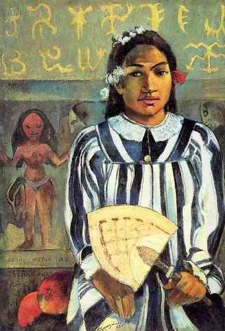 Marahi Metua No Tehamana Aka Tehamana Has Many Ancestors  by Paul Gauguin Oil Painting reproduction