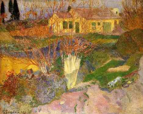 Mas Near Arles by Paul Gauguin Oil Painting reproduction