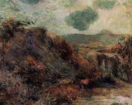 Mountain Landscape  by Paul Gauguin Oil Painting reproduction