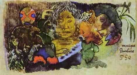 Musique Barbare  by Paul Gauguin Oil Painting reproduction