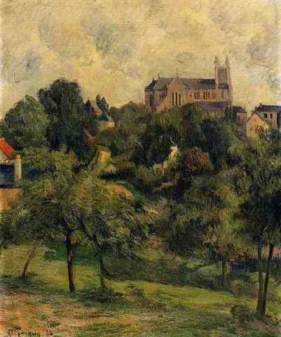 Notre Dame Des Agnes Rouen by Paul Gauguin Oil Painting reproduction