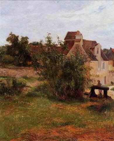 Osny The Gate Busagny Farm  by Paul Gauguin Oil Painting reproduction