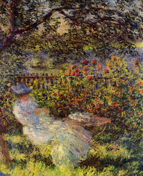 Alice Hoschede in the Garden 1881  by Claude Monet Oil Painting reproduction