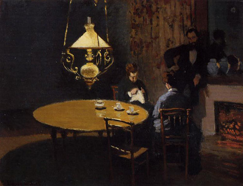 An Interior after Dinner 1868-1869  by Claude Monet Oil Painting reproduction
