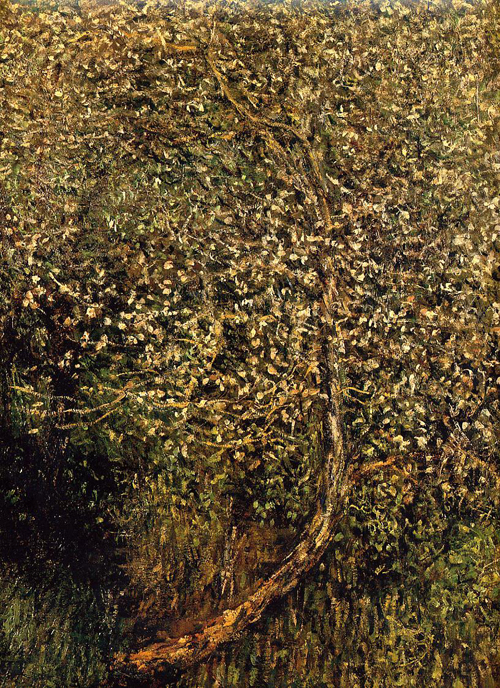 Apple Trees in Blossom by the Water 1880  by Claude Monet Oil Painting reproduction