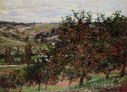 Apple Trees near Vetheuil 1878  by Claude Monet Oil Painting reproduction