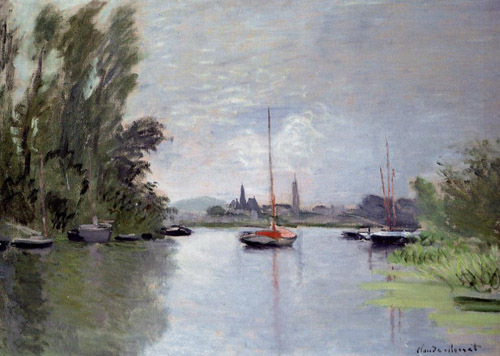 Argenteuil Seen from the Small Arm of the Seine1 1872  by Claude Monet Oil Painting reproduction