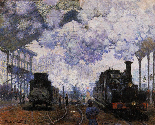 Arrival at Saint-Lazare Station 1876  by Claude Monet Oil Painting reproduction