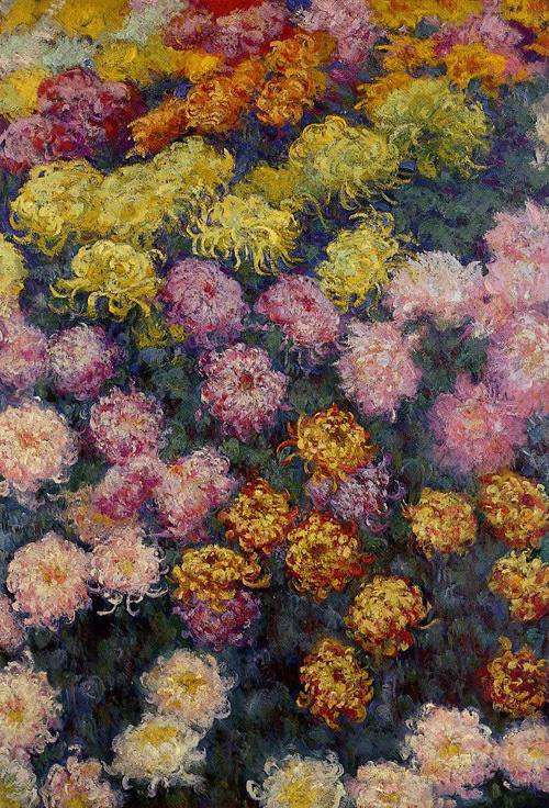 Bed of Chrysanthemums 1897 by Claude Monet Oil Painting reproduction