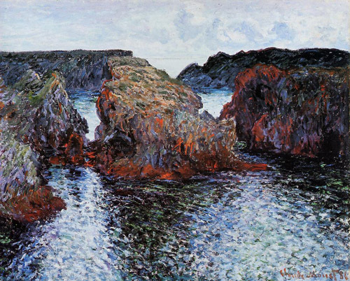 Belle-Ile Rocks at Port-Goulphar 1886 by Claude Monet Oil Painting reproduction